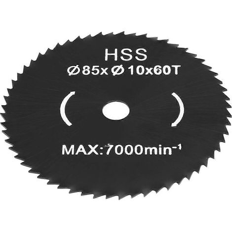 Lame de scie circulaire miniature 85 x 10 mm à 60 dents, disque de coupe