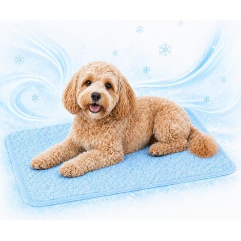Tapis rafraîchissant pour chiens et chats - tapis rafraîchissant durable, lavable et réutilisable pour animaux de compagnie, à utiliser à la maison, en voiture ou en voyage lit rafraîchissant d'été n (1/5)