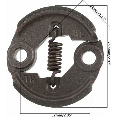 Débroussailleuse Embrayage de Remplacement pour Tondeuse à Gazon – Diamètre 75,5 mm – Compatible avec Outils de Jardin (1/3)