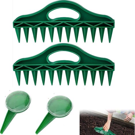 Filiyano-Planteur - 4 outils de jardinage : semoir, perforateur, base avec 12 trous, distributeur réglable de graines et bulbes pour la plantation et (1/5)
