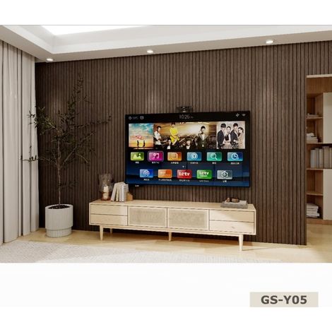 TRADE SHOP - Rotolo Pannello Murale Adesivo 60x300cm Effetto Legno Scuro A Doghe Scanalate Pareti Gs-y05 - (1/4)