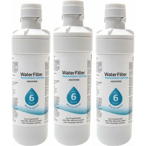 Filtre À Eau - Capacité 100 L - Pour Réfrigérateur - Universel - Lot De 3
