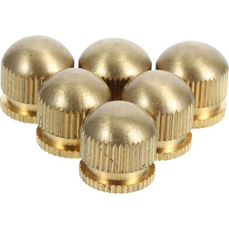 Lot de 6 capuchons vis en laiton pour suspensions et plafonniers métalliques robustes salle à (1/5)