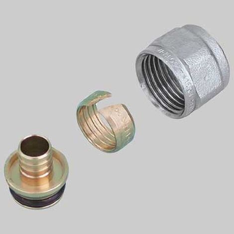 ADATTATORE PER TUBO PEX - 15 x 2,5 attacco 1/2 x 16