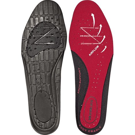 SIR SAFETY SYSTEM AIRBLOCK Semelles intérieures respirantes rouge Taille 42