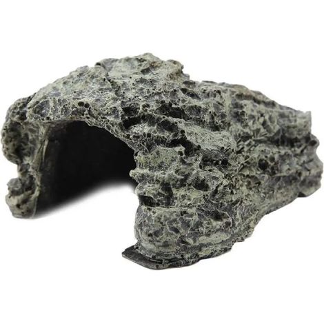 1 Abri en résine pour tortue, cachette naturelle décorative, plateforme de bronzage pour aquarium et bassin (1/5)