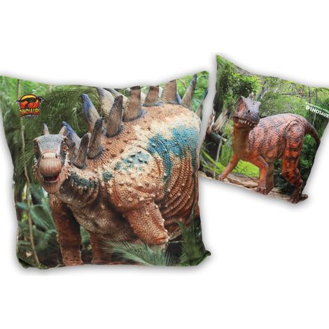 Almohada con relleno y cremallera - Mundo prehistórico de los dinosaurios (carmani)
