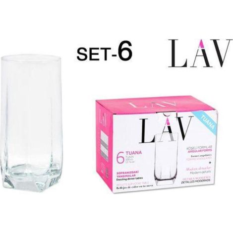 33 cls vaso refresco tuana alto 330cc lav - caja 6 unidades ,