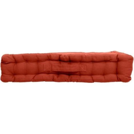 Coussin de sol uni 50 x 50 cm Panama terracotta (1/4)
