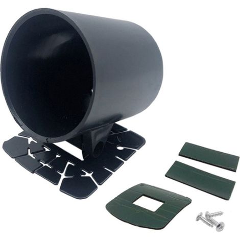 Support de tableau de bord de voiture de 2 pouces (52 mm), support de tableau de bord modifié noir, couvercle de tableau de bord en fibre de carbone, placement horizontal. (1/5)