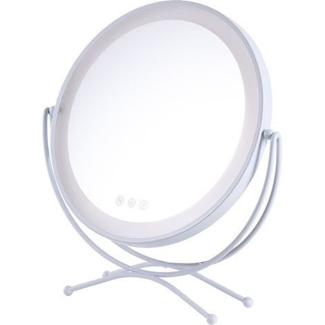 Miroir de maquillage éclairé LED 4200ºK 48x43Cm Blanc40.000H [SUN-KRS-430A-W]