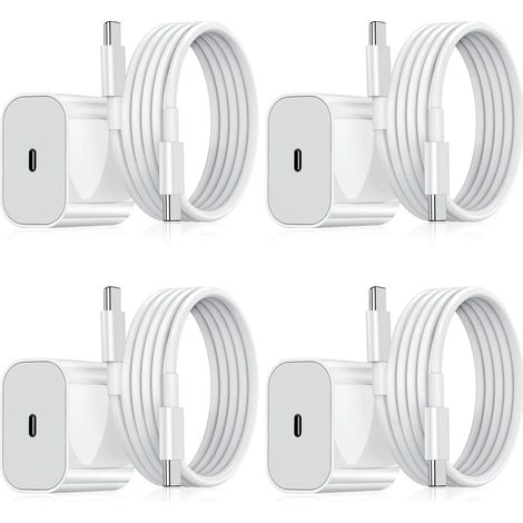 Chargeur pour iPhone - Chargeur rapide - Adaptateur + Câble 20 (1/3)