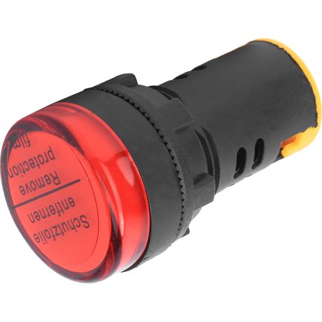 10 BERM LED-Anzeigeleuchten, feuerfestes Polycarbonatgehäuse, Durchmesser 22 mm, 110 V, AD16-22D/S, rot (1/5)
