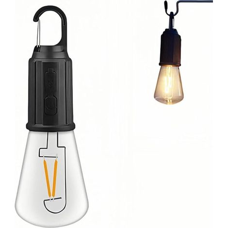 Lampe LED extérieure rechargeable – Type B – 5W – 3 niveaux – IP65 – Jardin et camping (1/5)