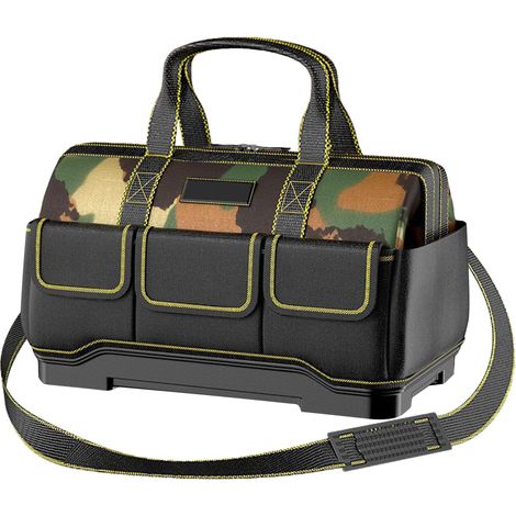 Organisateur De Sac À Outils Sac Organisateur Portatif pour Outils Organisateur de Stockage Extensible avec Pochette Boîte et Ceinture pour Électricien, Mécanicien, Jardin, Construction, (1/5)