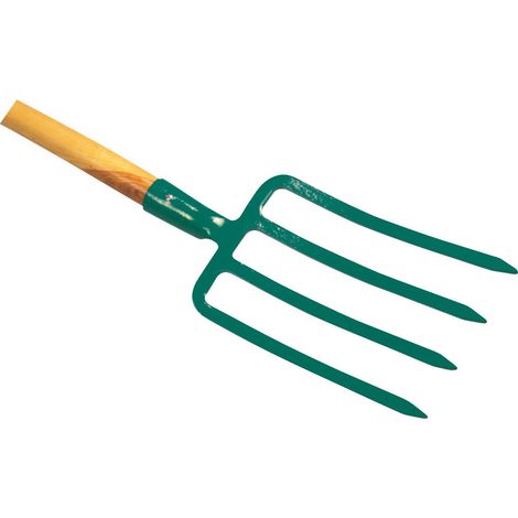 Gabel für Becher, weich, 4 Zähne, 27 cm, mit Griff