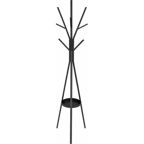 Schwarzer Metallkleiderständer 179 cm