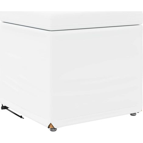 Taburete 41 x 41 x 40 cm Cuero Sintético y Madera Fabricada vidaXL