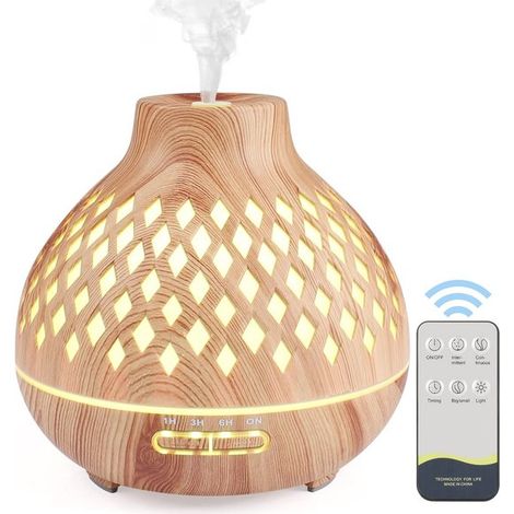Diffusore di fragranze elettrico da 400 ml con telecomando e umidificatore - per casa e yoga (1/5)