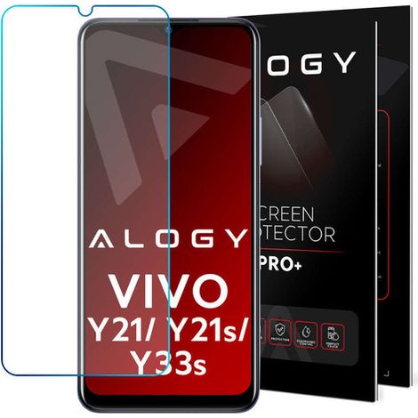 Pellicola protettiva in vetro temperato Alogy 9h per Vivo Y21s / Y33s / Y21 (1/4)