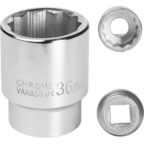 Douille 36mm 3/4" 12 pans, Douille pour clé 3/4 36mm pour clé CR-MO (1/5)