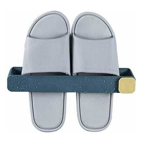 Zapatero de pared que también sirve como organizador de armario para zapatos, perchero para zapatillas y toallero multifuncional. (1/5)