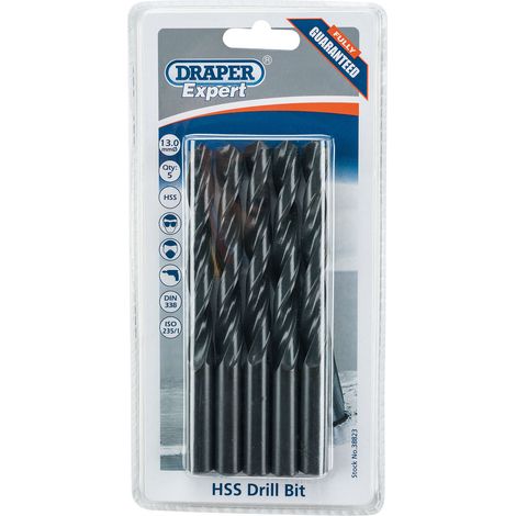 Draper Expert 13.0mm HSS Drills Card Of 5 (38823) (1/5)