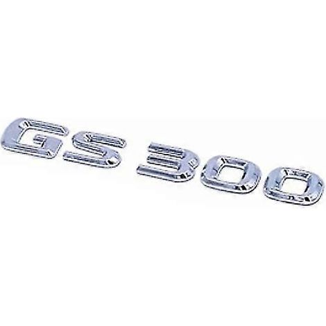 Kofferraum-Aufkleber aus ABS-Kunststoff mit verchromten Buchstaben, Logos, Emblemen und Zierelementen für Lexus GS GS300 GS350 GS400 GS430 GS460 – Zubehör