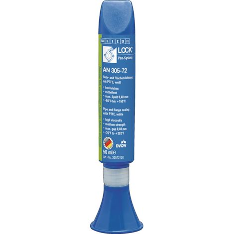 Guarnizione per tubi/superfici WEICONLOCK AN 305-72 bianco 50 ml Penna