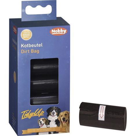 Nobby TidyUp Kotbeutel schwarz Vorratspack 10 Rollen á 15 Beutel Pflege & Hygiene