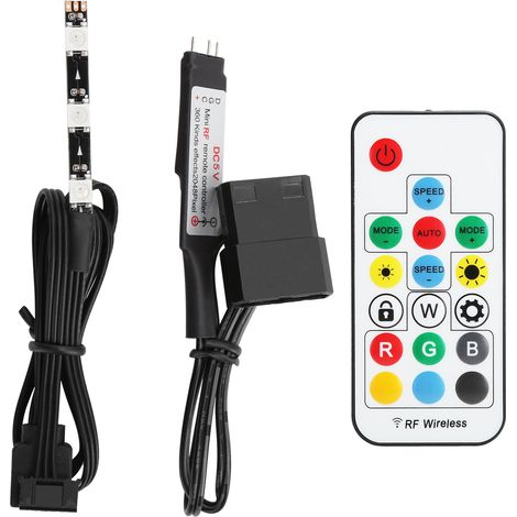 Kit de Contrôleur de Refroidissement à Eau RGB 5V avec Télécommande pour PC (1/5)