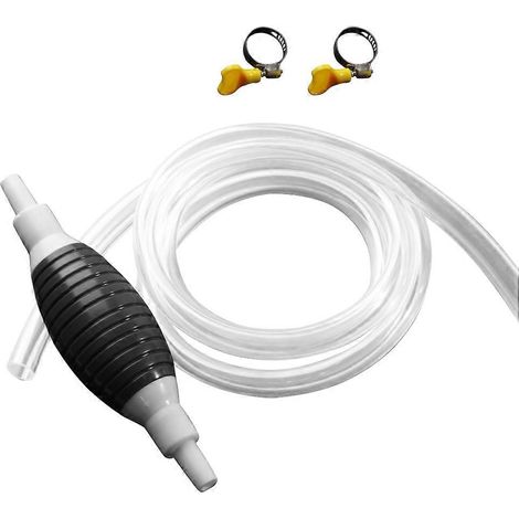 Pompe à carburant manuelle, tuyau d'aspiration du réservoir, accessoire de pompe portable en PVC avec tube transparent. (1/5)