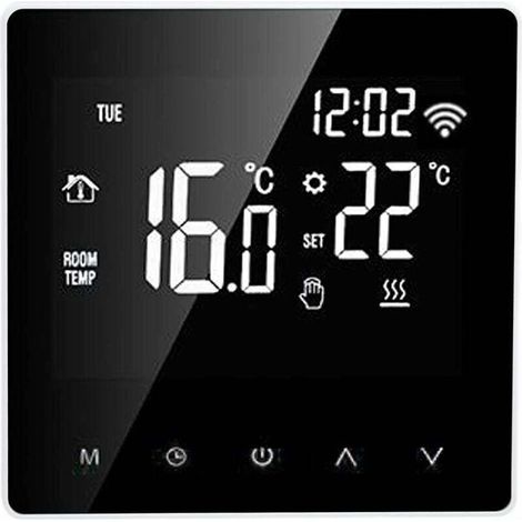 ME81H Smart WIFI LCD Thermostat Eau Sol Chauffage Chaudière Murale lectrique Chauffage Sol Thermostat pour Tuya AC230V Fond Blanc Bouton Blanc 16A A