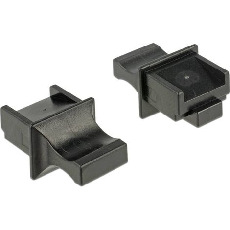 Delock 64020 Protezione antipolvere per presa RJ45 con impugnatura 10 pezzi nero 64020 Nero 1 pz. (1/2)