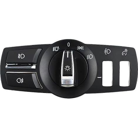 4 pièces Cache de panneau de commande de phares pour BMW Série 5 et 7 F10 F11 F18 F01 F02 F04 5GT F07 X3 F25 X4 F26 2009-2018 (1/5)