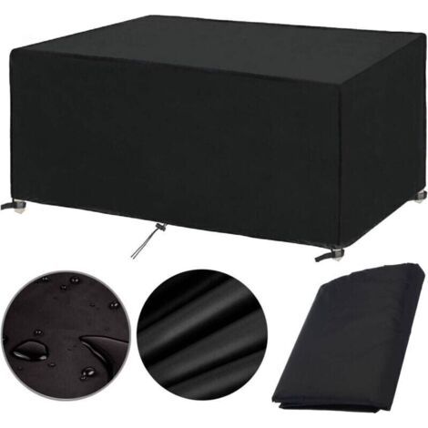 Housse Salon de Jardin 200x100x75cm Protection Bache Table de Jardin Mobilier Extérieur Imperméable Coupe-Vent Anti-UV Résistant Au Froid Housse de Meuble Tissu Oxford (200x100x75cm)