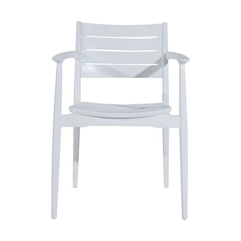 SEDIA C/BRACCIOLI REGNUM BIANCO- 1,0 pz