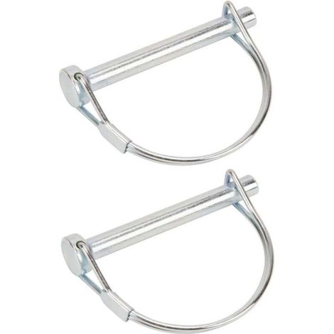 2x goupille à arceau diamètre 12mm x longueur 75mm rapide acier clip circlip remorque vélo tracteur motoculteur arbre verrouillage
