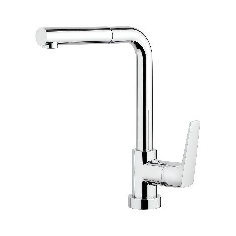MISCELATORE MONOC. LAVELLO CON DOCCIA ESTRAIBILE SPARTACO Cromo MAMOL