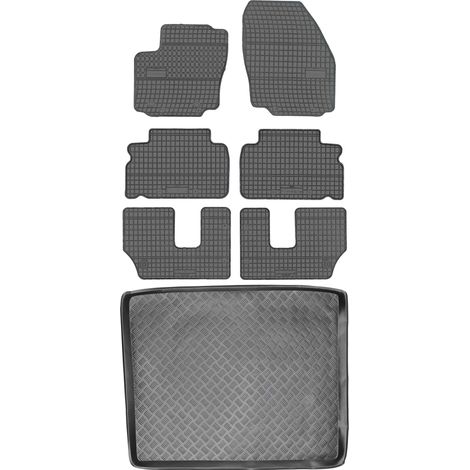 Juego de alfombrillas de goma para coche y maletero para Ford S-Max I VAN (2006-2010). (1/5)
