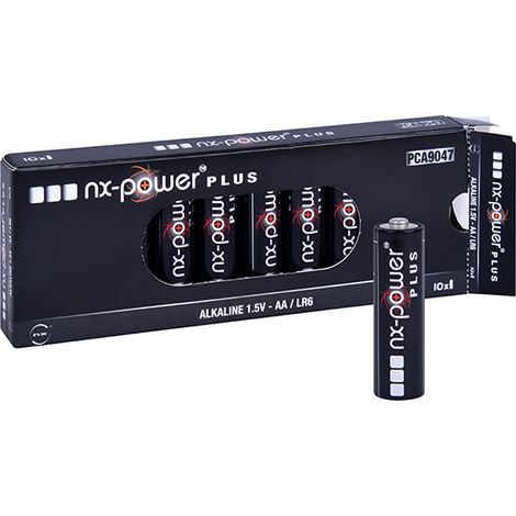 NX - Pile alcaline LR6 - AA Nx-Power Plus 1.5V 3.4Ah (1/3)