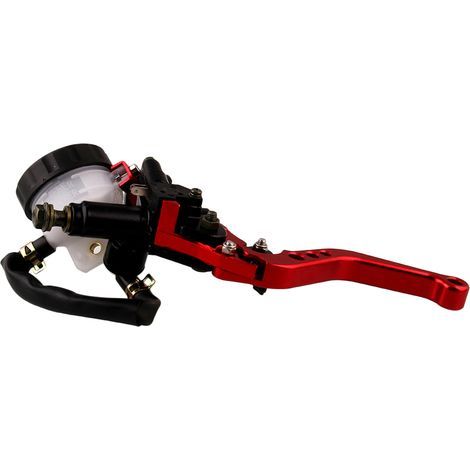 Embrayage rouge, levier d'embrayage de frein de moto, maître-cylindre de frein modifié 7/8 pouces (22 mm) levier d'embrayage de frein hidráulica universal (1/5)