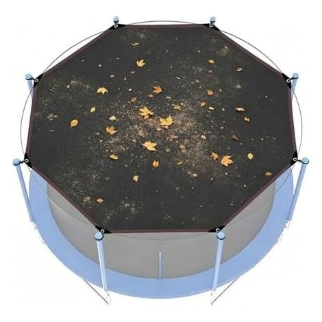 Trampolinabdeckung – Regenschutz für achteckiges Schutzgitter, robuster Sonnenschutz – für Terrasse, Pool, Camping, Garten, Rasen, Park, Außenterrasse (1/5)