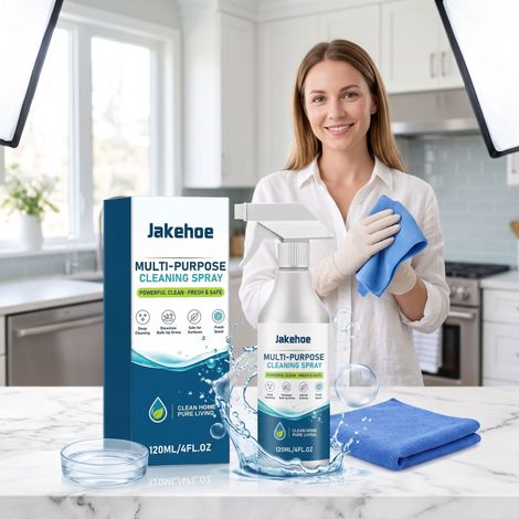 Multifunktionales Reinigungsspray für die tägliche Haushaltsreinigung, Fleckenentfernung und Badreinigung – 120 ml × 1 + 1 Handtuch -- BIEMMEDUE (1/5)