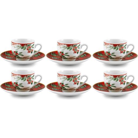 Fade set caffè Scottish porcellana fine 100 ml