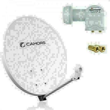 Parabole Cahors FIBRE 70 CM + LNB TWIN 0,1dB