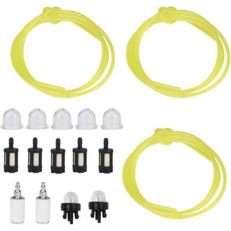 Ensemble de Tuyau Flexible et Filtre pour Carburant, 1.5m, 3 Tailles Différentes, Inclus Ampoule et Primer - (1/3)