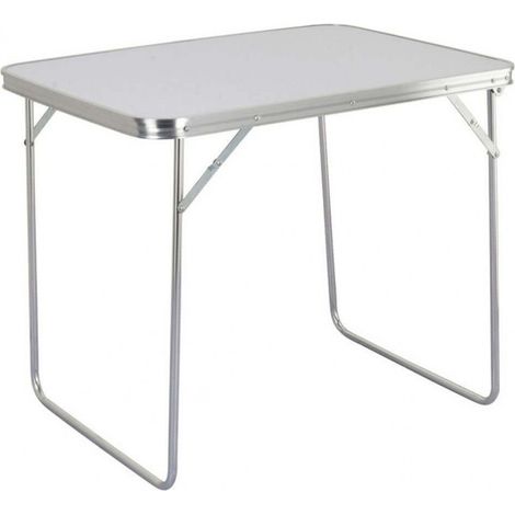 Tavolino 80x60x69 h cm in Acciaio Bianco (1/2)