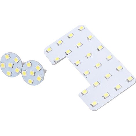 3-teiliges Auto-Innenraum-Dachleseleuchtenpanel mit 34 weißen LEDs als Ersatz für Hyundai Elantra