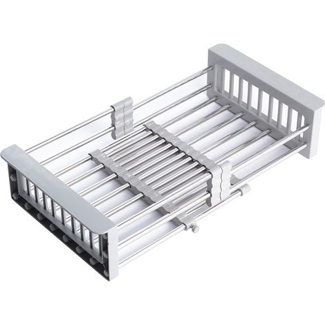 Panier de rangement extensible pour évier - Pour la cuisine et le savon (1/3)